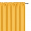 Zasłona z matowej tkaniny żółto-pomarańczowa na taśmie 145x240cm ELODIA